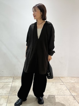 「URBAN RESEARCH DOORS（アーバンリサーチドアーズ）の2WAYスクエアショルダーバッグ（ショルダーバッグ）」を使った、れおさん（レディース・158cm）の秋コーディネート