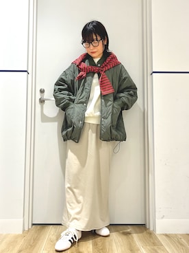 「FORK&SPOON（フォークアンドスプーン）のアイテム」を使った、れお.* 𖥧⚘さん（レディース・158cm）の秋コーディネート