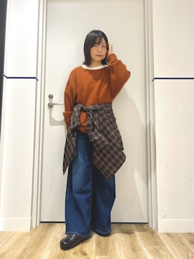 れお.* 𖥧⚘さん（レディース・158cm）の秋コーディネート