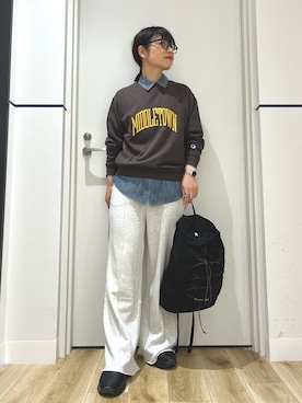 「SMELLY（スメリー）のアイテム」を使った、れお.* 𖥧⚘さん（レディース・158cm）の秋コーディネート