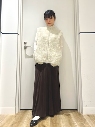 「URBAN RESEARCH DOORS(アーバンリサーチドアーズ)のカシミヤシルク混クルーネックカットソー(Tシャツ/カットソー)」を使った、れお.* 𖥧⚘さん(レディース・158cm)の秋コーディネート