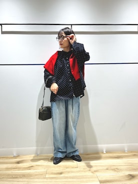 「SMELLY（スメリー）のアイテム」を使った、れお.* 𖥧⚘さん（レディース・158cm）の冬コーディネート