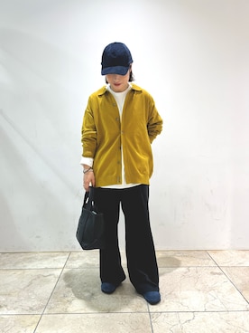 「アイテム（スリッポン）」を使った、れおさん（レディース・158cm）の秋コーディネート
