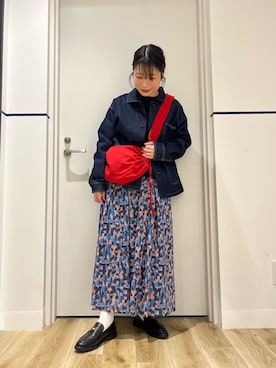 「かぐれ（カグレ）のアイテム」を使った、れお.* 𖥧⚘さん（レディース・158cm）の春コーディネート