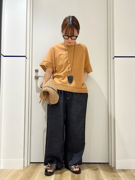 「RODE SKO（ロデスコ）のアイテム」を使った、れお.* 𖥧⚘さん（レディース・158cm）の夏コーディネート