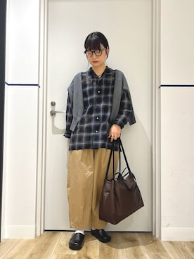 「かぐれ（カグレ）のアイテム（カーディガン/ボレロ）」を使った、れお.* 𖥧⚘さん（レディース・158cm）の秋コーディネート