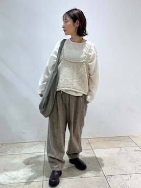 「RODE SKO（ロデスコ）のアイテム」を使った、れおさん（レディース・158cm）の秋コーディネート
