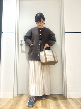 「URBAN RESEARCH DOORS(アーバンリサーチドアーズ)のアイテム(スカート)」を使った、れお.* 𖥧⚘さん(レディース・158cm)の秋コーディネート