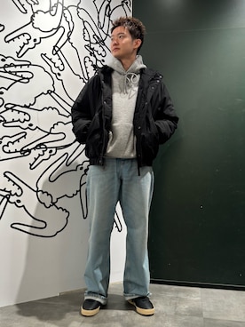 「アイテム（ダウンジャケット/コート）」を使った、suzukiさん（メンズ・167cm・20代）の秋コーディネート