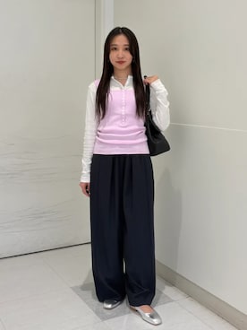 「Beau're（ヴュレ）のアイテム」を使った、庭田さん（レディース・155cm）の春コーディネート