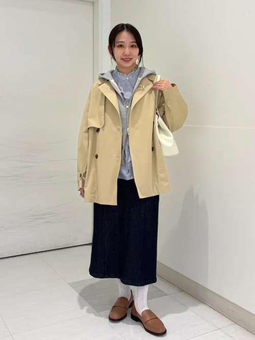 手洗い可能〉パール モチーフ ボタン フリル ブラウス（シャツ