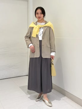 「Beau're（ヴュレ）のアイテム」を使った、庭田さん（レディース・155cm）の春コーディネート