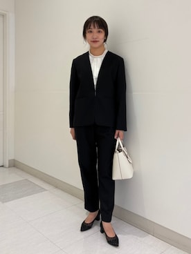 「SHIPS（シップス）のアイテム」を使った、庭田さん（レディース・155cm）の秋コーディネート