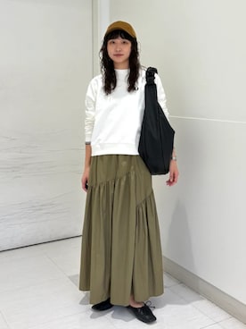 「FRED PERRY」｜庭田さん（レディース・155cm）の秋コーディネート