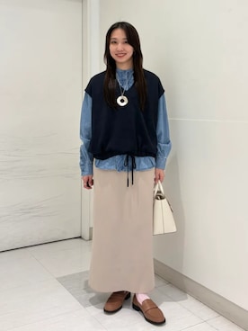 庭田さん（レディース・155cm）の春コーディネート