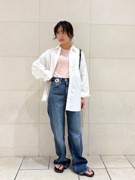 「LEFIJE（レフィエ）のアイテム」を使った、庭田さん（レディース・155cm）の夏コーディネート