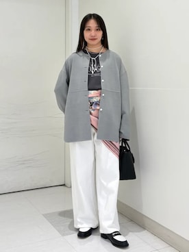 「BINDU（ビンドゥー）のアイテム」を使った、庭田さん（レディース・155cm）の春コーディネート