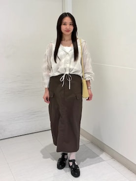 「Beau're（ヴュレ）のアイテム」を使った、庭田さん（レディース・155cm）の春コーディネート