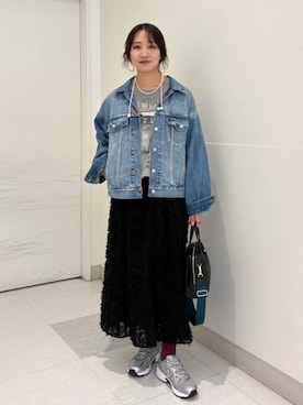 「Beau're（ヴュレ）のアイテム」を使った、庭田さん（レディース・155cm）の冬コーディネート