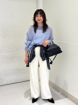 「シップス」｜庭田さん（レディース・155cm）の秋コーディネート