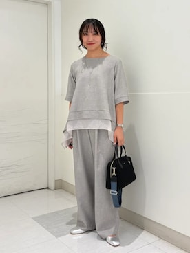 「Beau're（ヴュレ）のアイテム」を使った、庭田さん（レディース・155cm）の夏コーディネート