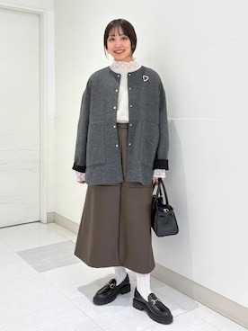 庭田さん（レディース・155cm）の冬コーディネート