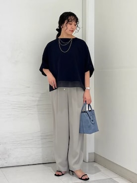 「SHIPS（シップス）のアイテム」を使った、庭田さん（レディース・155cm）の夏コーディネート