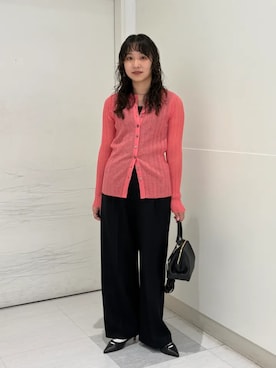 「SHIPS（シップス）のアイテム（その他パンツ）」を使った、庭田さん（レディース・155cm）の秋コーディネート