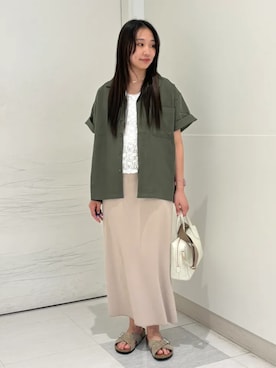 「Beau're（ヴュレ）のアイテム」を使った、庭田さん（レディース・155cm）の春コーディネート