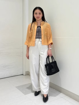 「SHIPS（シップス）のアイテム」を使った、庭田さん（レディース・155cm）の春コーディネート