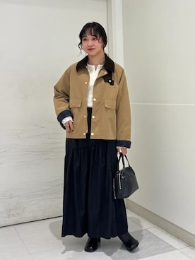 「Beau're（ヴュレ）のアイテム」を使った、庭田さん（レディース・155cm）の秋コーディネート
