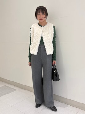 「SHIPS（シップス）のアイテム」を使った、庭田さん（レディース・155cm）の秋コーディネート