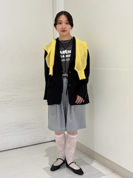 「アイテム（パンプス）」を使った、庭田さん（レディース・155cm）の春コーディネート