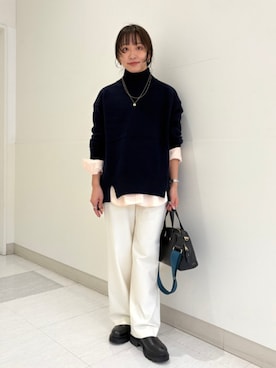 「SHIPS（シップス）のアイテム」を使った、庭田さん（レディース・155cm）の秋コーディネート