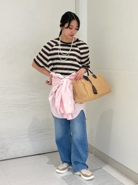 「SHIPS（シップス）のアイテム」を使った、庭田さん（レディース・155cm）の春コーディネート