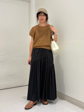 「Beau're（ヴュレ）のアイテム」を使った、庭田さん（レディース・155cm）の夏コーディネート