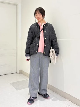 「Beau're（ヴュレ）のアイテム」を使った、庭田さん（レディース・155cm）の冬コーディネート