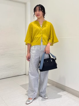「SHIPS（シップス）のアイテム」を使った、庭田さん（レディース・155cm）の夏コーディネート