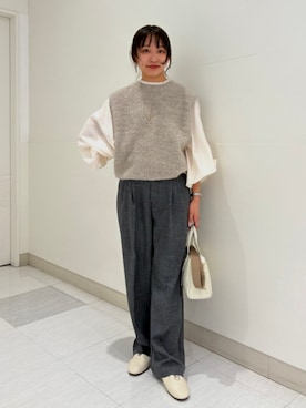 「SHIPS（シップス）のアイテム」を使った、庭田さん（レディース・155cm）の秋コーディネート