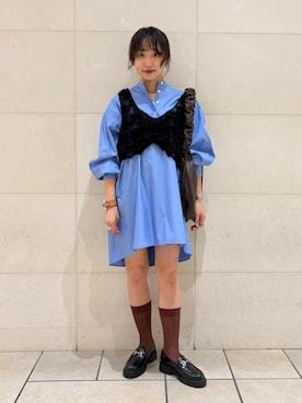 「SHIPS（シップス）のアイテム」を使った、庭田さん（レディース・155cm）の夏コーディネート