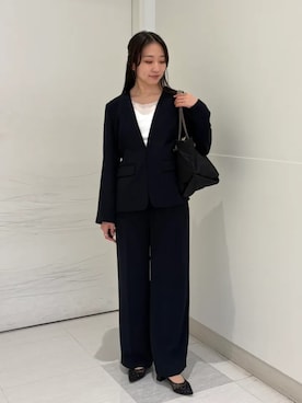 「SHIPS（シップス）のアイテム（ジャケット/アウター）」を使った、庭田さん（レディース・155cm）の春コーディネート