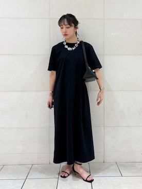 「SHIPS（シップス）のアイテム」を使った、庭田さん（レディース・155cm）の夏コーディネート