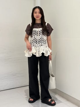 「Beau're（ヴュレ）のアイテム」を使った、庭田さん（レディース・155cm）の春コーディネート