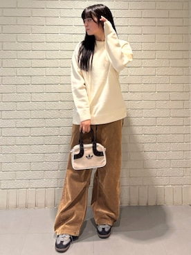 「adidas（アディダス）のSAMBA OG / アディダスオリジナルス adidas Originals（スニーカー）」を使った、Lunaさん（レディース・164cm）の秋コーディネート