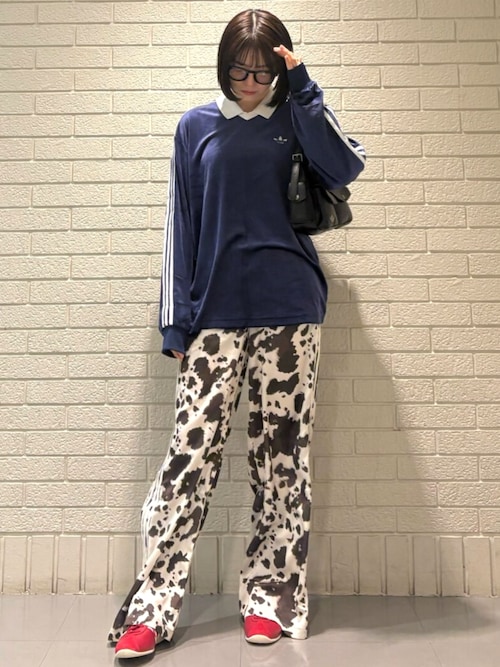 アディダス オリジナルス サテン ワイドレッグパンツ / アディダス