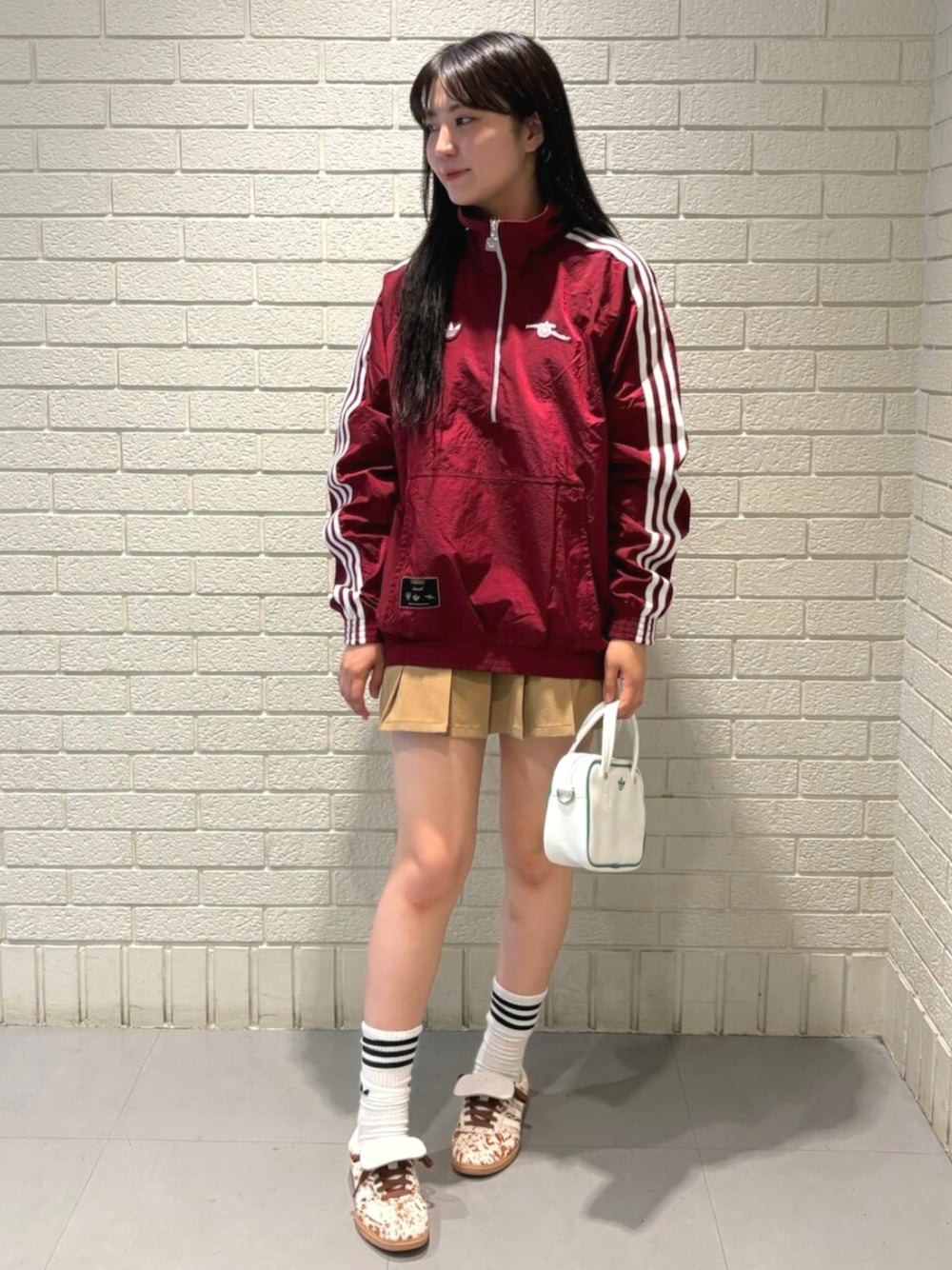 アーセナル テラスアイコン ハーフジップ ジャケット、プリーツ