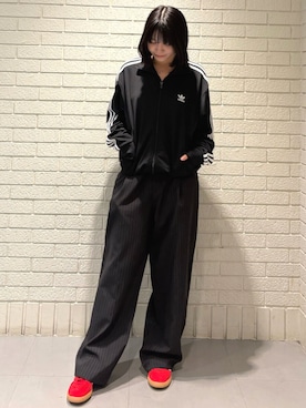 「アイテム（ジャージ）」を使った、Lunaさん（レディース・164cm）の秋コーディネート