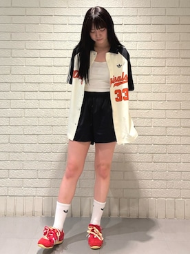 「アディダスコーデ」｜Lunaさん（レディース・164cm）の夏コーディネート
