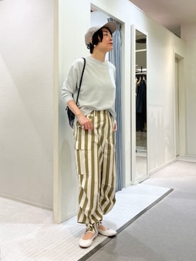 「GALERIE VIE（ギャルリー ヴィー）のアイテム」を使った、TOMORROWLANDhoriuchiさん（レディース・157cm）の春コーディネート