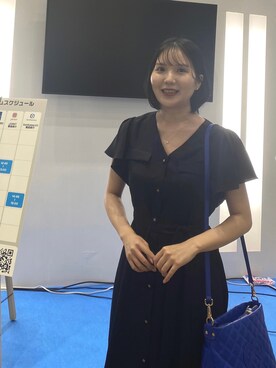 「GRACE CONTINENTAL（グレースコンチネンタル）のアイテム（ワンピース）」を使った、Mioriさん（レディース・157cm）の春コーディネート
